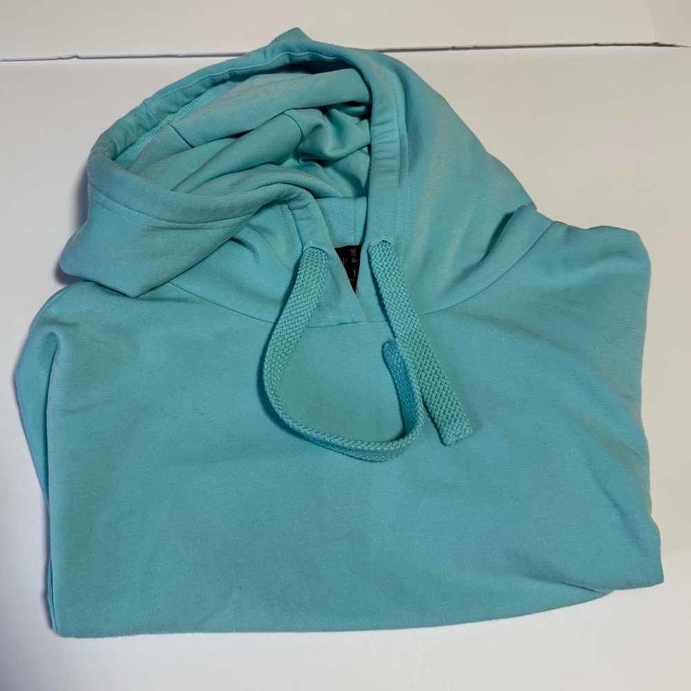 Simply Southern Sea Cropped Hoodie Large Ice Blue Coastal Cowgirl - Picture 9 of 10